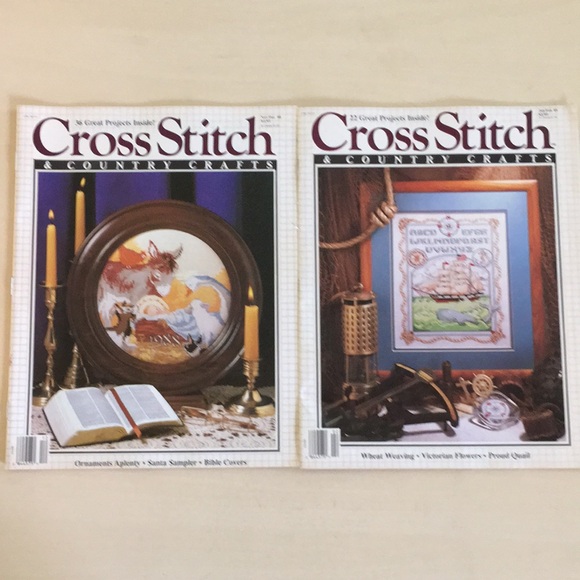 1987-89 Lot of 8 Cross Stitch & Country Crafts Magazines Vintage (Better Homes) - Picture 6 of 9